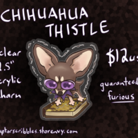 thistle chihuahua charm - Thumbnail 1