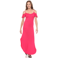 White Mark Women's Cold Shoulder Maxi Sun Dress, Sizes S-XL - Thumbnail 6