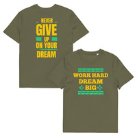 Unisex Custom Organic Cotton T-Shirt | Motivational Front & Back Print - Thumbnail 14