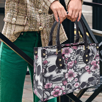 *Dark Bloom Skull Handbag | Elegant Gothic Fashion | Free Ship* - Thumbnail 3