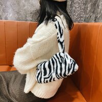 Women Fashion New Plush Fluffy Shoulder Crossbody Handbags  - Thumbnail 1