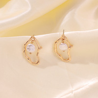 Women Fashion Elegant Irregular Pearl Earring - Thumbnail 1