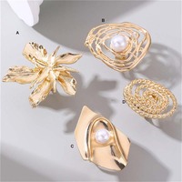 Personality Design Open Ring Vintage Flower Finger Rings Jewelry Gifts - Thumbnail 5