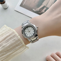 Women Elegant Rhinestone Watches Stainless Steel Strap Ladies Quartz Wristwatch - Thumbnail 3