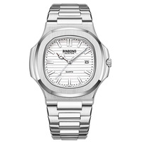 Luxury Fashion Mens Watches Sport Simple Men Quartz Clock  - Thumbnail 4