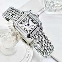  New Fashion Square Watch Luxury Women Watches Ladies Clock Casual Watches Women Quartz Wristwatch  - Thumbnail 1