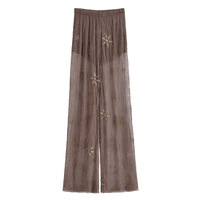 Sequin and beaded sheer trousers - Thumbnail 2