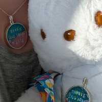 Trans Rights Pride Resin Necklace - Thumbnail 1
