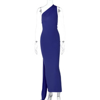 Summer new sexy backless pleated slim fit solid color sleeveless temperament dress - Thumbnail 11