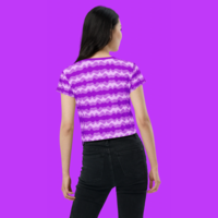Violet Wave Crop Tee - Thumbnail 1
