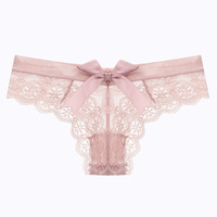 Women's Sexy Lace Panties Underwear Transparent Hollow Briefs - Thumbnail 2