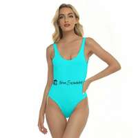 One Piece Neon Swimmers Swimsuits Multiple Colors  - Thumbnail 2