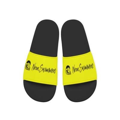 Men's  neon swimmers slide sandals in multiple colors 