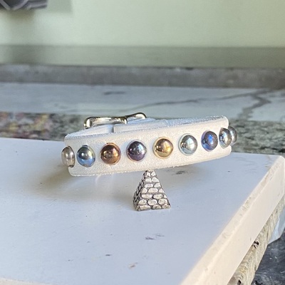 Rainbow small domestuds wristband