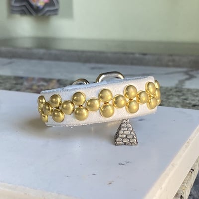 2-1-2 golden small domestuds wristband