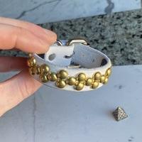 2-1-2 Golden Small Domestuds Wristband - Thumbnail 8