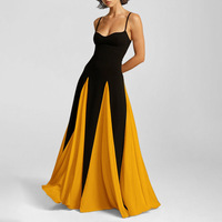 Elegant Sexy Women's Splice Color Dress Backless   - Thumbnail 3