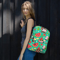 Women Cute Backpack Kawaii Red Watermelon Wonderland - Thumbnail 5