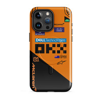 Oscar Piastri McLaren F1 race suit 2025 MagSafe tough case for iPhone - Thumbnail 7