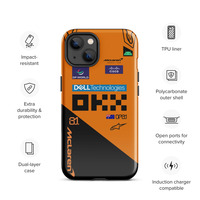 Oscar Piastri McLaren F1 race suit 2025 Tough Case for iPhone - Thumbnail 9