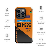 Oscar Piastri McLaren F1 race suit 2025 Tough Case for iPhone - Thumbnail 14