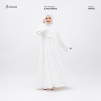 Ilana Dress -  Abaya Set Outer Brokade, Modest abaya with inner and outer - Elegant abaya for women, umrah hajj collection, Umrah outfit - Thumbnail 2
