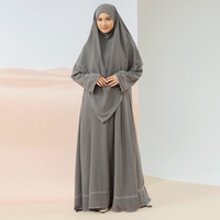 Sadia Abaya Set (2 Piece) – Premium Polyester Anti UV Protection, Eid Abaya, Hajj Umrah Abaya, Dubai Abayas, Women Modest Dress, Muslim Women Dress - Thumbnail 6
