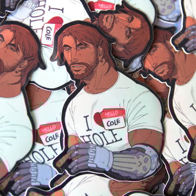 Cole cassidy stickers 2" x 3"