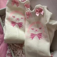 JK anime bunny girl knee-length socks stockings - Thumbnail 4