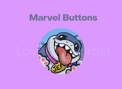 Jeff Shark Button