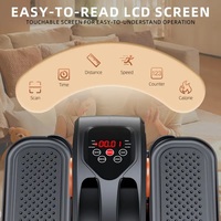 Portable Under Desk Elliptical – Quiet Seated Pedal Exerciser with 12 Speed Levels & Remote  - Thumbnail 3