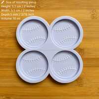 Baseball Silicone Mold - Thumbnail 1