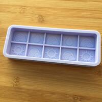 Spring Wax Melt Snap Bar Silicone Mold - Thumbnail 2