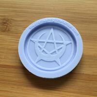Pentacle Crescent Moon Silicone Mold - Thumbnail 4