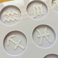 1.5inch Zodiac Signs Silicone Mold - Thumbnail 1