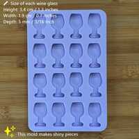 Wine Glass Silicone Mold - Thumbnail 2