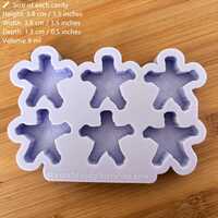 Stick Pentagram Silicone Mold - Thumbnail 1
