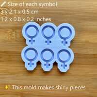 3cm Female Symbol Silicone Mold - Thumbnail 1