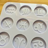 1.1" Zodiac Signs Silicone Mold - Thumbnail 1