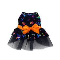Pet Dog Halloween Cape – Colorful Skull Print Costume for Dogs