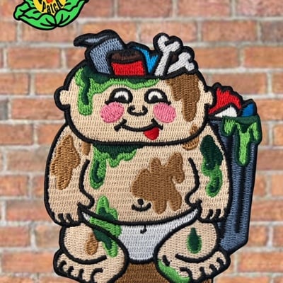 Garbage pail kids junky jeff / stinky stan patch (iron-on)