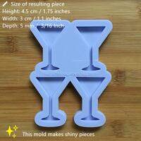 Martini Glass Silicone Mold - Thumbnail 1