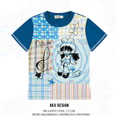 Retro spice simple design short sleeve t-shirt
