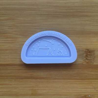 Bonfire stargazing camp silicone mold