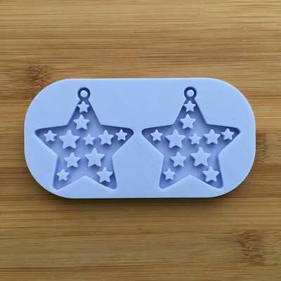 Star with hoop silicone mold - Thumbnail 1