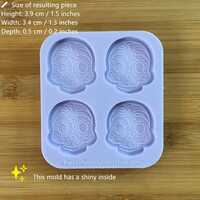 Day of the Dead Silicone Mold - Thumbnail 1