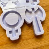 Female Feminism Lesbian Gender Symbol Silicone Mold - Thumbnail 4