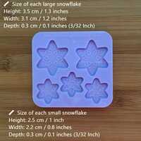 Snowflake Mix Silicone Mold - Thumbnail 2
