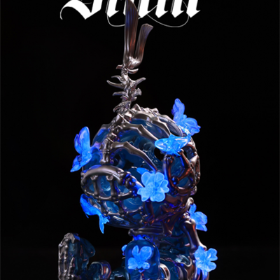Arttoy "good night series-whale bloom-blue" by sank toys - Thumbnail 1
