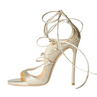 Women's lace-up high heel sandals 2 colors - Thumbnail 3